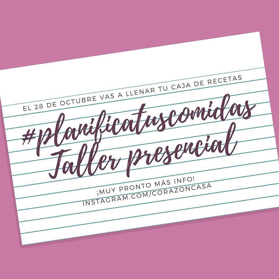 corazoncasaok's tweet photo. ✅ El 28/10 llega #PlanificaTusComidas, el taller para aprender a organizar las comidas de la familia, ahorrar en l… https://t.co/lZIrw7C3vh https://t.co/0Uj22oghwI