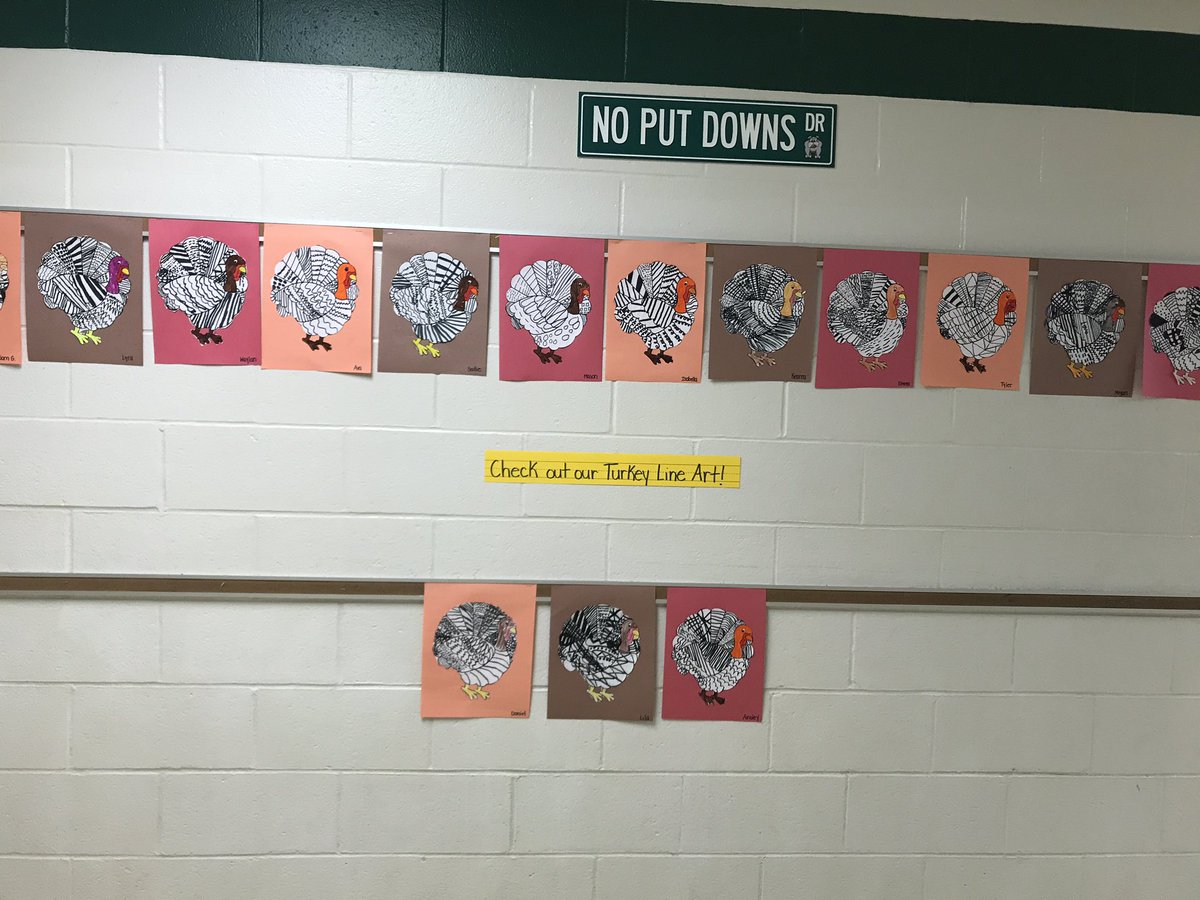 Turkey Line Art done by some wonderful Gr. 2/3's. What great job they did! 🦃 <a href="/hwburgessps/">H. W. Burgess PS</a>