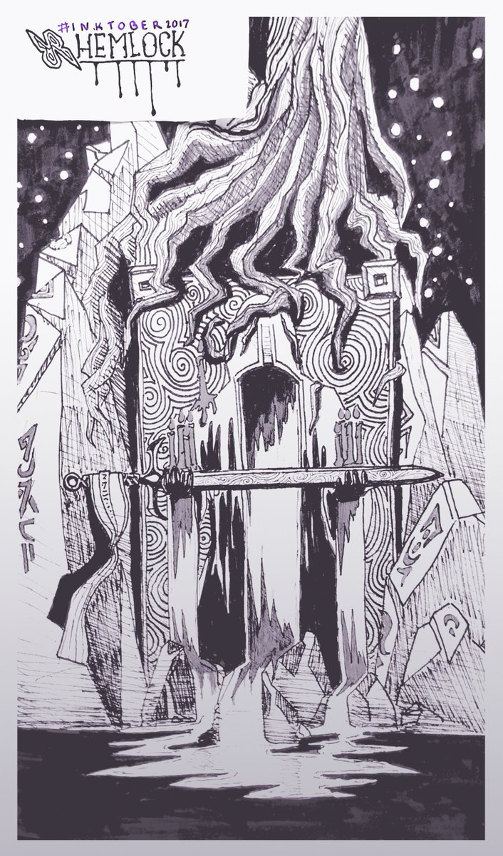 Day 6, #Inktober "The Whispering Pool" 