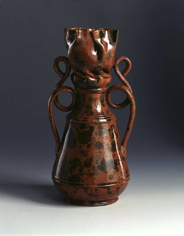 sonyadavis6's tweet photo. George E. Ohr (1857 - 1918), Untitled clay with glaze, circa 1900. Permanent Collection - @msmuseumart https://t.co/1GJcaTrTem