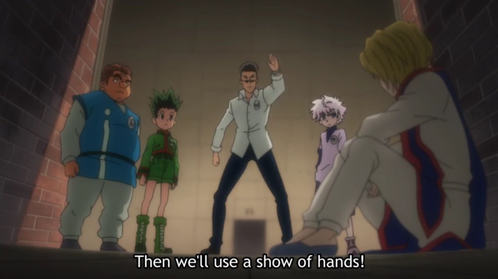 Hunterxanimefan's tweet photo. Not even afraid to humiliate Leorio 💀

#HunterxHunter #anime #killua #hxh https://t.co/BUhtQiWijT