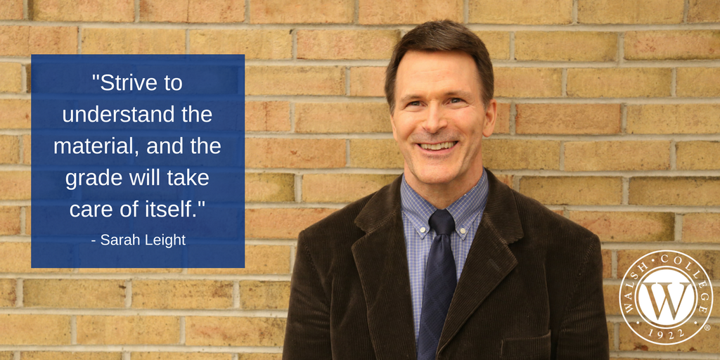 walshcollege's tweet photo. Wise words from Ken Gleason, professor of accounting at Walsh. #facultyfriday #walshpride https://t.co/h8EaNnVnp1