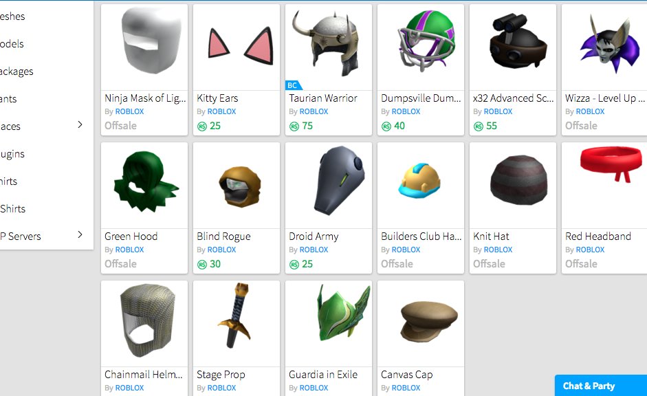 Roblox Chainmail Hat