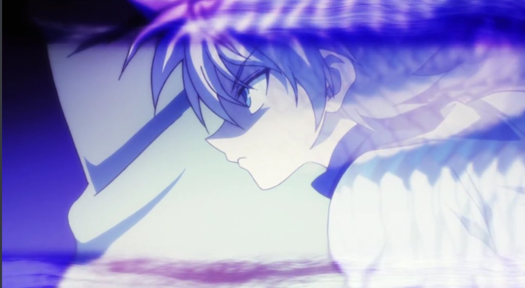 Hunterxanimefan's tweet photo. Name someone else who can walk up to a mass murderer and rip his heart out 😈😂

#Hunterxhunter #anime #killua #hxh https://t.co/nnpkSRKVuP