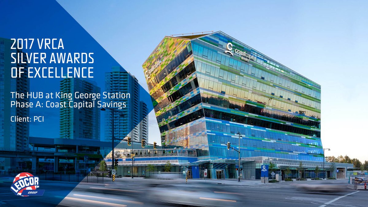 LedcorGroup's tweet photo. Congrats to our client @PCIDevelopments & our project team on winning the @VanConstruction 2017 Silver Award for @HUB_at_KGS #ledcorbuilt https://t.co/75l70JTf3T