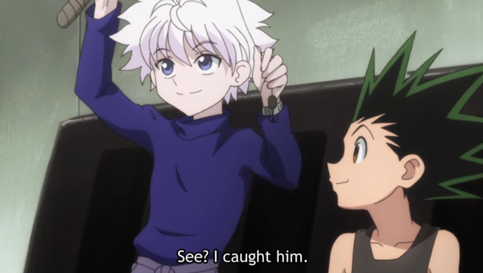Hunterxanimefan's tweet photo. I'm serious he is not afraid to humiliate Leorio 😂

#hunterxhunter #anime #killua #hxh https://t.co/EkhkwyNLoY