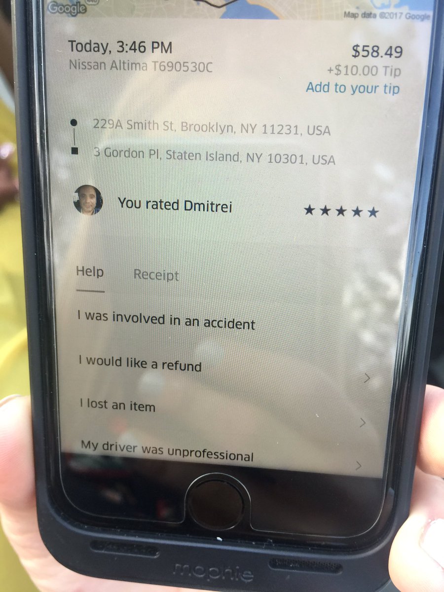 JadeMelise's tweet photo. @Uber my friend left her phone in this car today and the driver will not respond to us. Can you help. TY. 🙃 https://t.co/1ecQHIHOIj