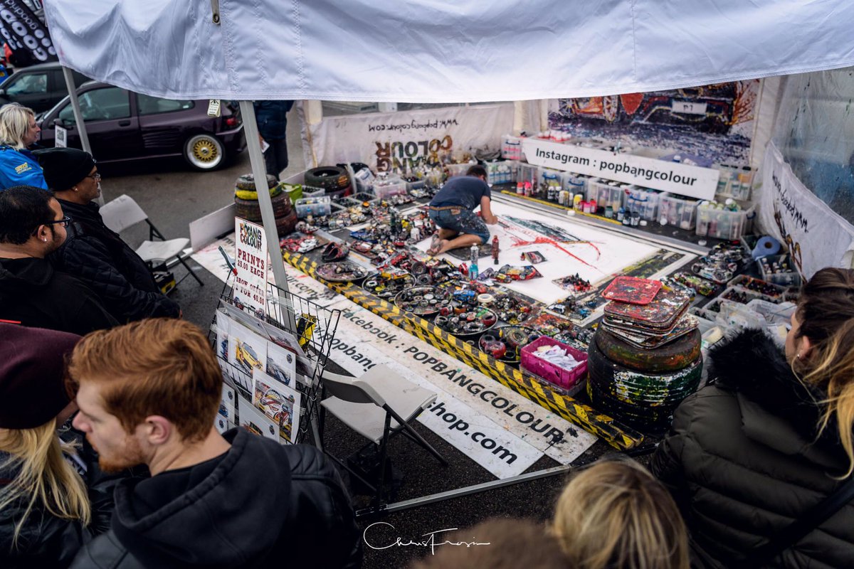 Last week the <a href="/MMRrallysport/">MMR Rallysport</a> Lancer WRC04 was created as an artwork - here's some photos of its creation by <a href="/ChrisFrosin/">Chris Frosin 📷</a> #Paintwithcars 👀🎨🚗🏁