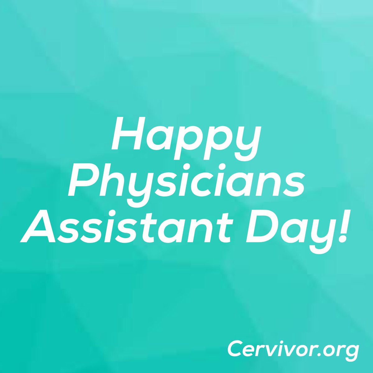 IamCervivor's tweet photo. Do you have any great PA stories to share on #PhysicianAssisstant Day?
#Cervivor #wearecervivor https://t.co/VdrdjMg3GF