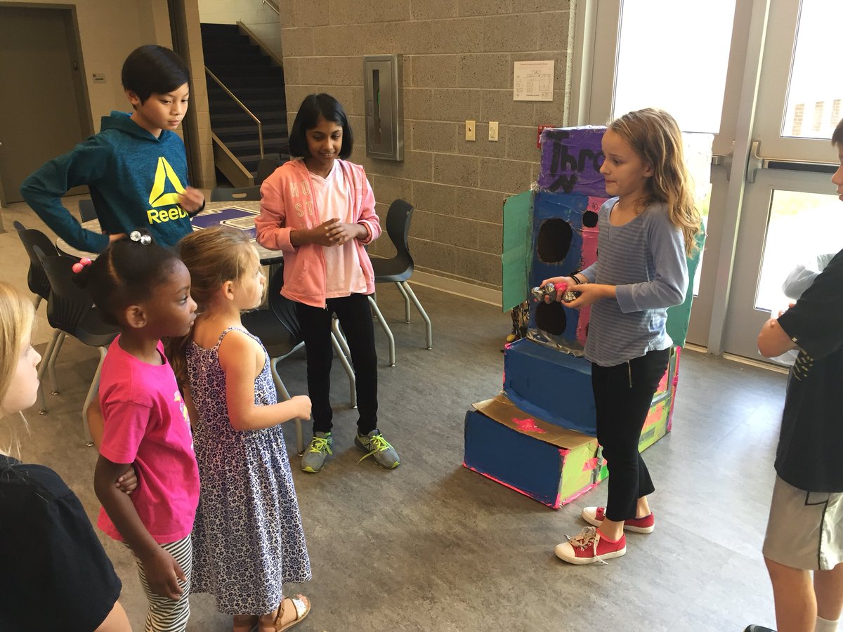 Super proud of <a href="/RivRaiders/">Riverdale Raiders</a> 6th grade STEMer’s 2017 Cardboard Arcade creations. #cardboardchallenge #TeachGMSD #engagetheraider