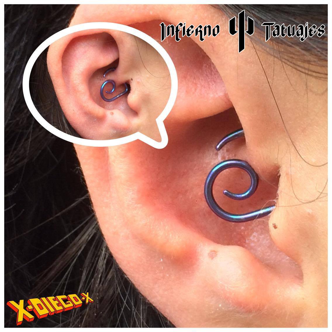 infiernotatuaje's tweet photo. #daith con corazón de #titanio #anodizado por XDiegox en @infiernotatuaje + info 55540858 #jewelery #joyería #piercings #perfos https://t.co/QFMSuRt3SR