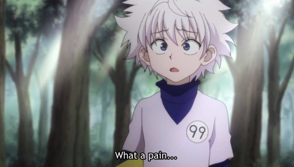 Hunterxanimefan's tweet photo. Could he be any more cocky 😂😂

#HunterxHunter #anime #killua #hxh https://t.co/dDufzfJhVG