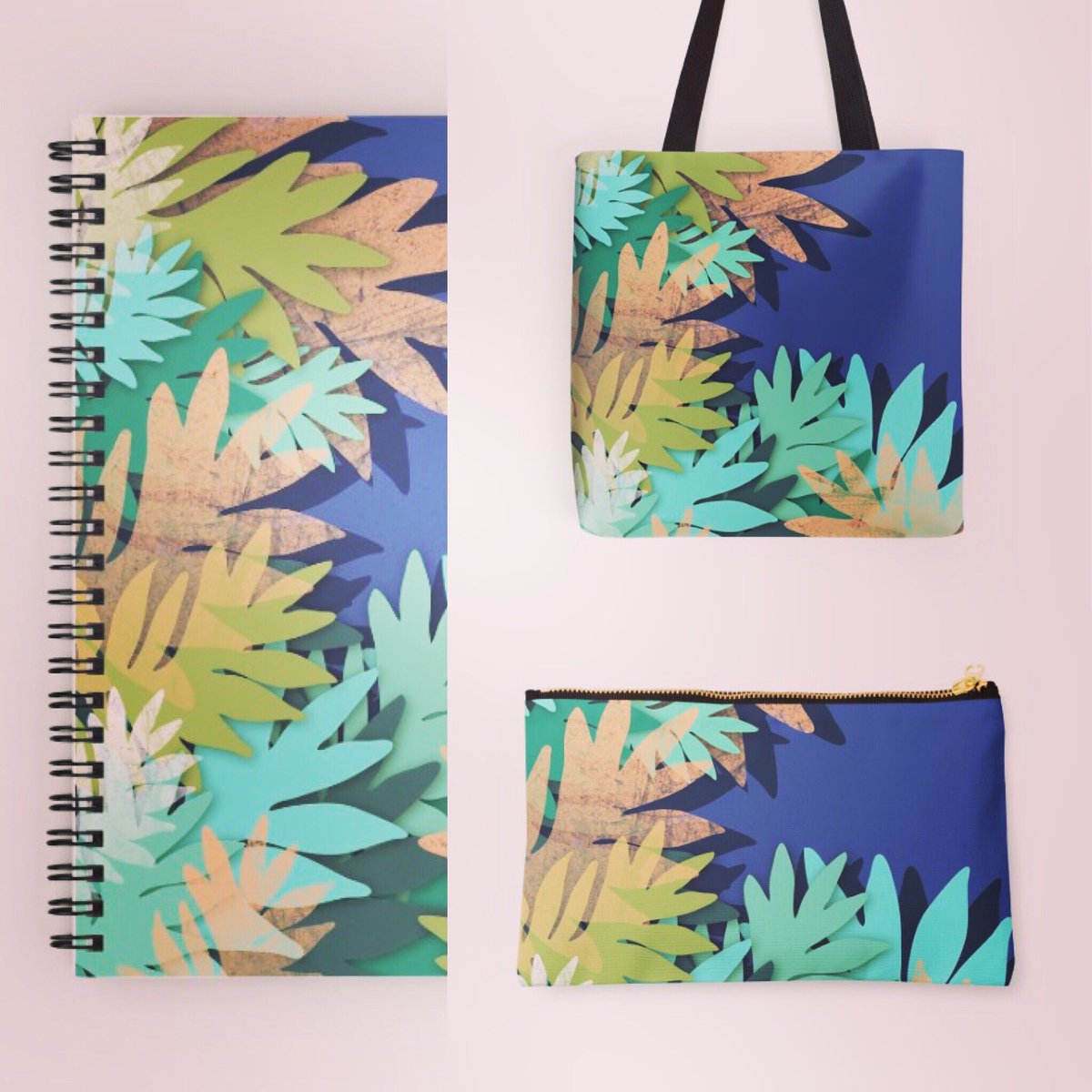 redbubble.com/people/susanap… #art #illustration #tropicalmood #digitalart #artshop #notebooks #totebags #pouchbags #redbubble