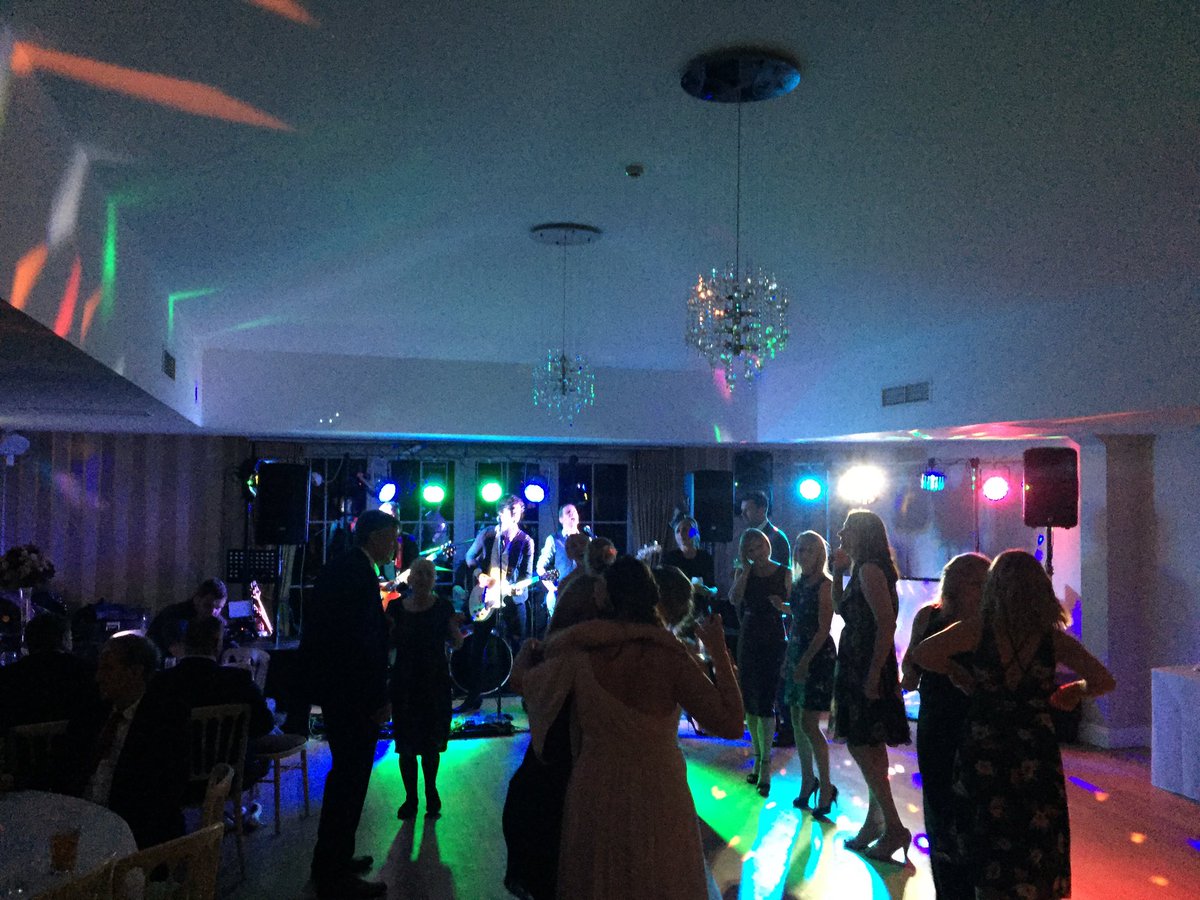 sensationdiscos's tweet photo. Celebrating wedding of Matt &amp; Helen tonight @KelhamHouse working with great live band @warningtones https://t.co/wIJ7lp0u2D