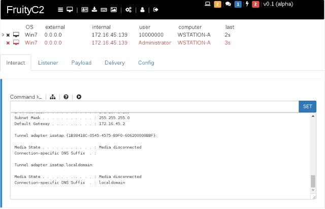 FruityC2 - Post-Exploitation #Tool to Manage Compromised Machines  from a Web Interface  buff.ly/2y5MGmn #infosec #debian #PenTest