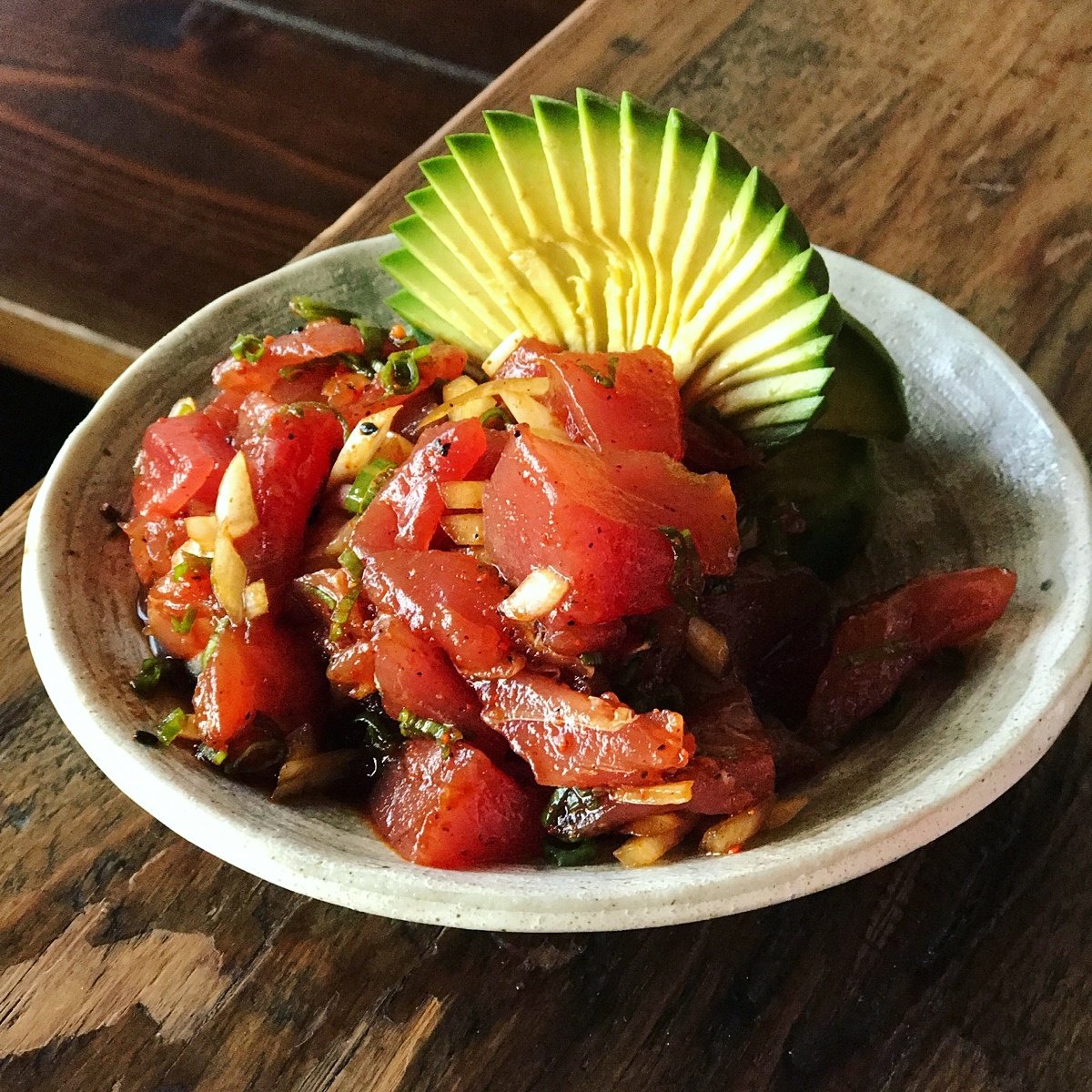 Incredibly delicious tuna #poke from <a href="/Yuzuchicago/">YuzuChicago</a>. Look how beautiful that avocado is! A must try. #chicago #chitown #sushi