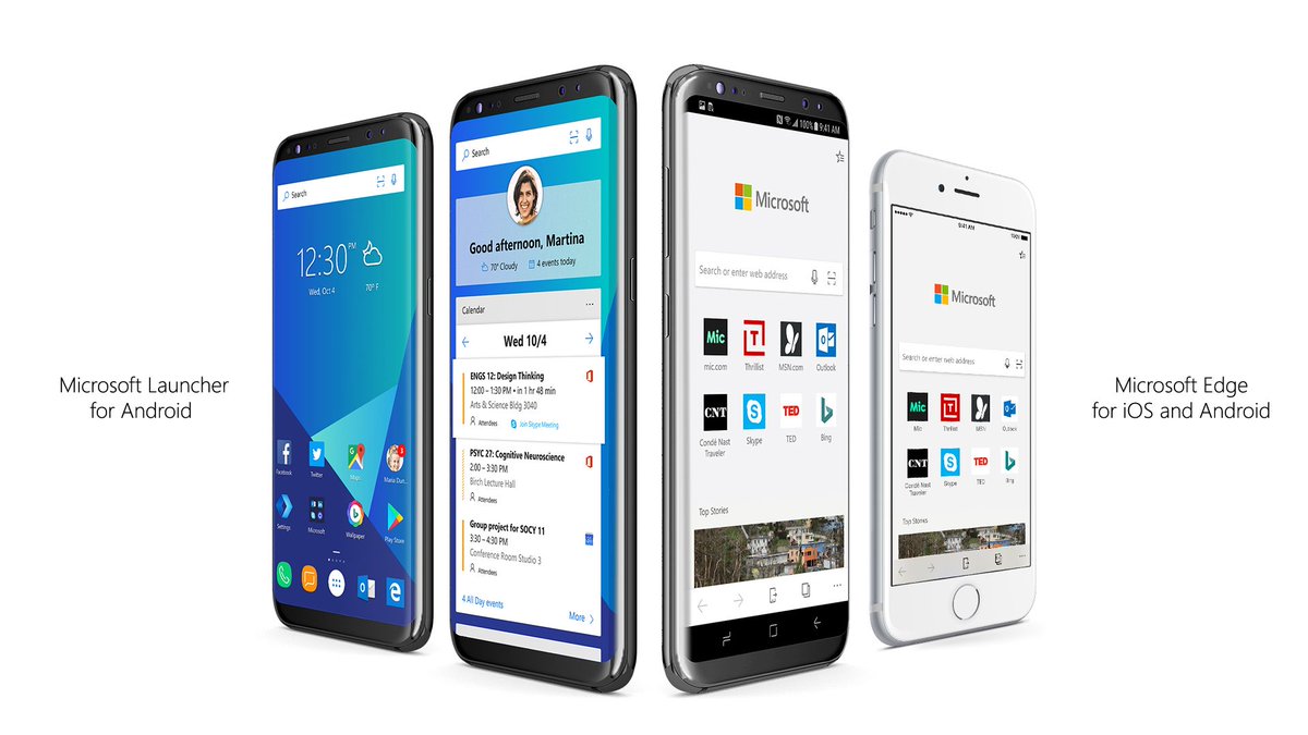 Frandroid's tweet photo. 📲 #WindowsMobile, on oublie ! #Microsoft mise à fond sur #Android et #iOS avec son launcher et Edge 👉 https://t.co/sOiwzSzPhS https://t.co/QAcK585ZZF