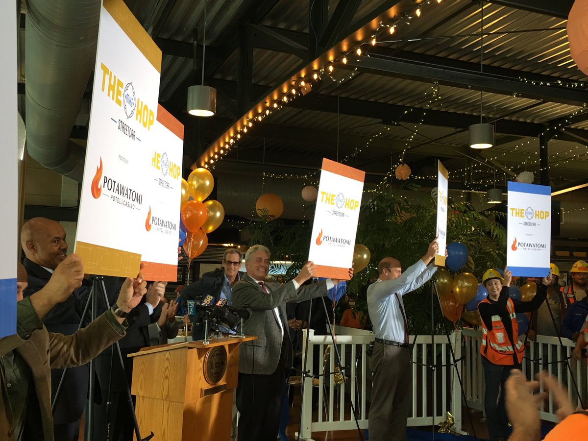 2StoryMKE's tweet photo. #TheHop is MKE's streetcar! Proud of our work on name, brand &amp; sponsor package that brought the $10M deal to life. https://t.co/4QBocj3zyQ https://t.co/AX76xGbm32