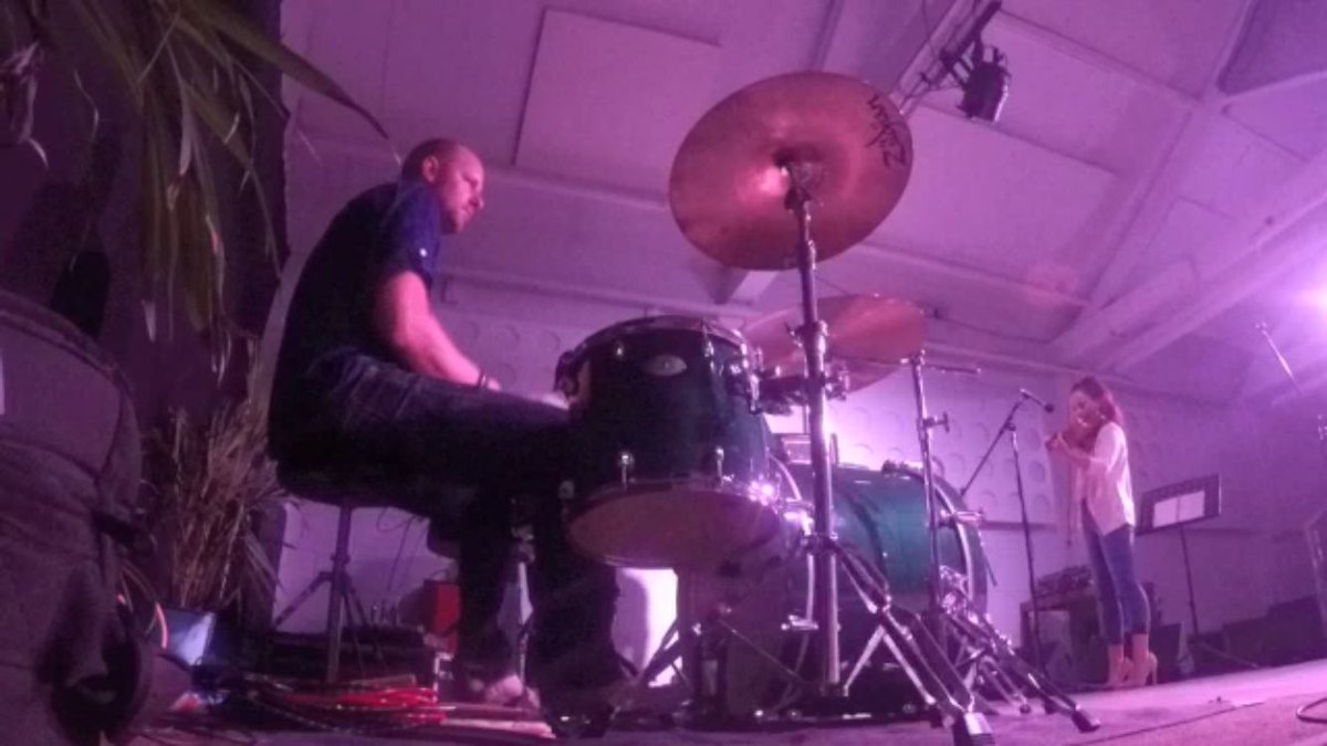 CaptainPaulM's tweet photo. Rehearsal pic from @factorybristol on @PremierDrumCo with @theedgeband #bristol #live #music https://t.co/ecMn8LBZpv