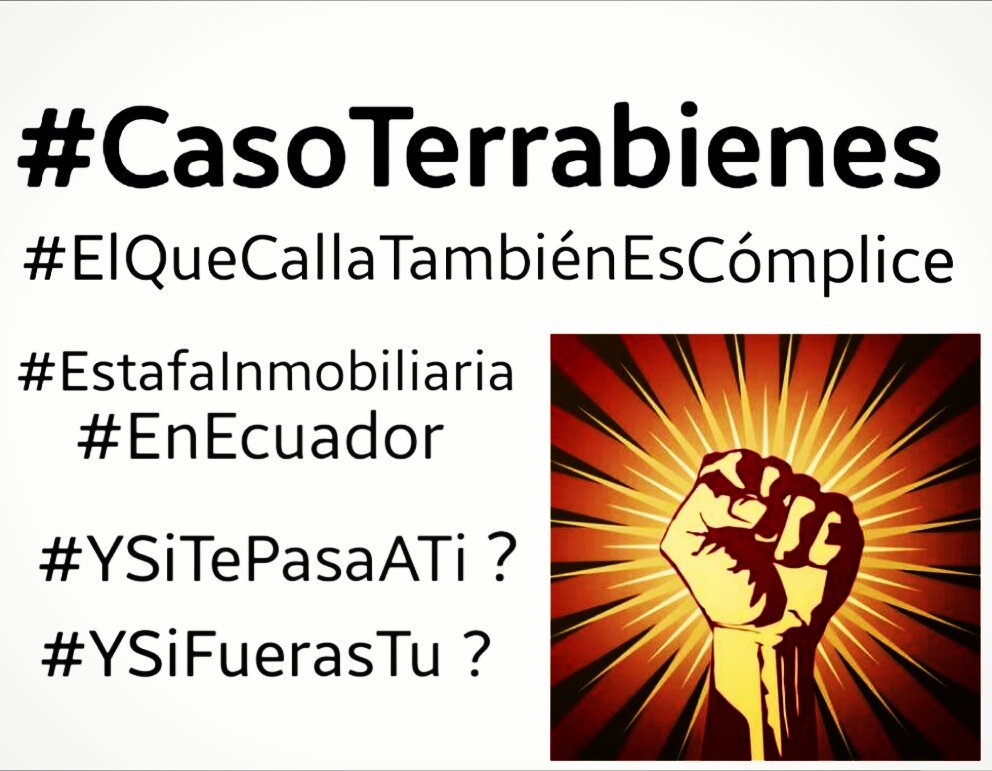 BAMBITA2005's tweet photo. #CasoTerrabienes Quito 27 Oct. 2017 Recurso Casación No Resolver Nuestro Caso Es  CORRUPCIÓN @Justicia_Ec @CorteConstEcu @Lenin @ https://t.co/QGBO5OqVjv