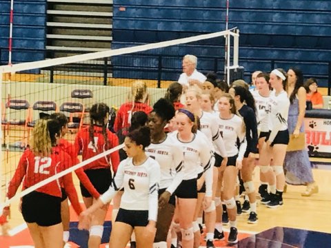 MNHSBulldogVB's tweet photo. Great effort and another District 14-5A win...Bulldogs beat Creekview 3-1 (25-14, 24-26, 25-14, 25-19) #PlayoffGoals https://t.co/YgbDZF4EZI
