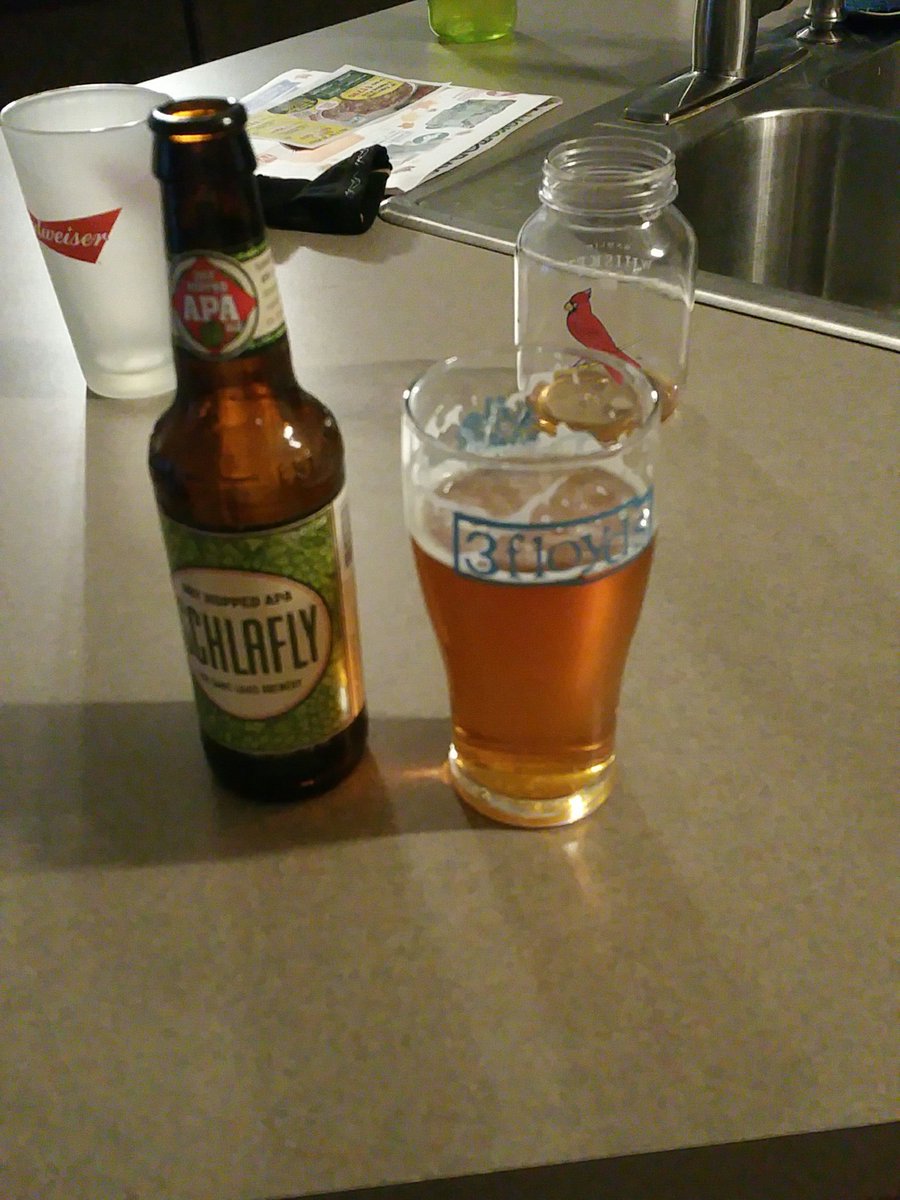 Cheffboyrd's tweet photo. @Schlafly love your beer but this APA tastes a little off.  Did you guys change the recipe.  Just bought a 15 pack and it's a little weird. https://t.co/kZBGwYyDbV