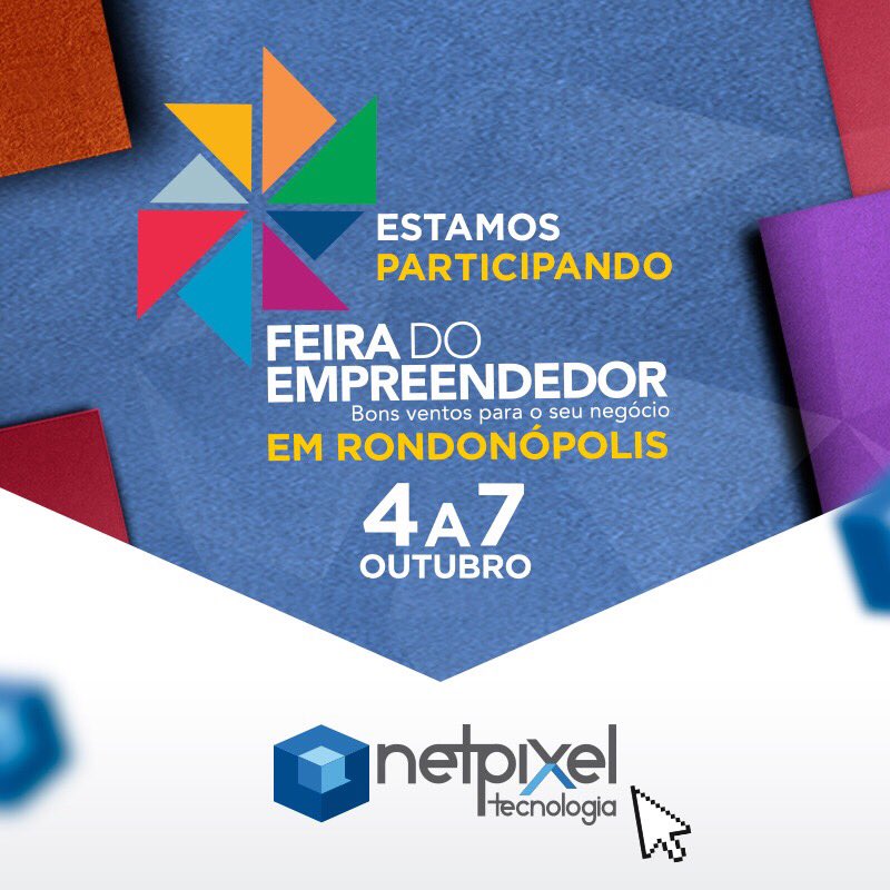 netpixeltec's tweet photo. Está rolando em Rondonópolis a Feira do Empreendedor. Visite o nosso stand 💻 #Netpixel #MeuNegócioJá #fe2017roo #SebraeMT #rondonopolis #MT https://t.co/5psuGPrMpZ