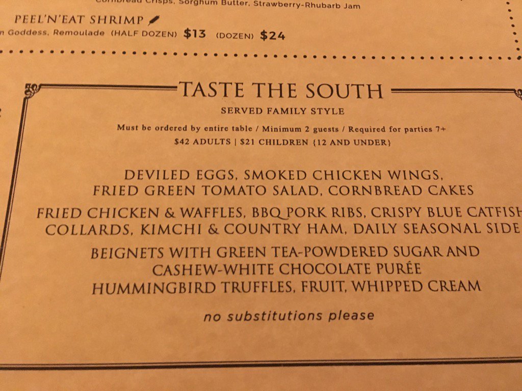 Family meal at Ed Lee's latest Succotash
