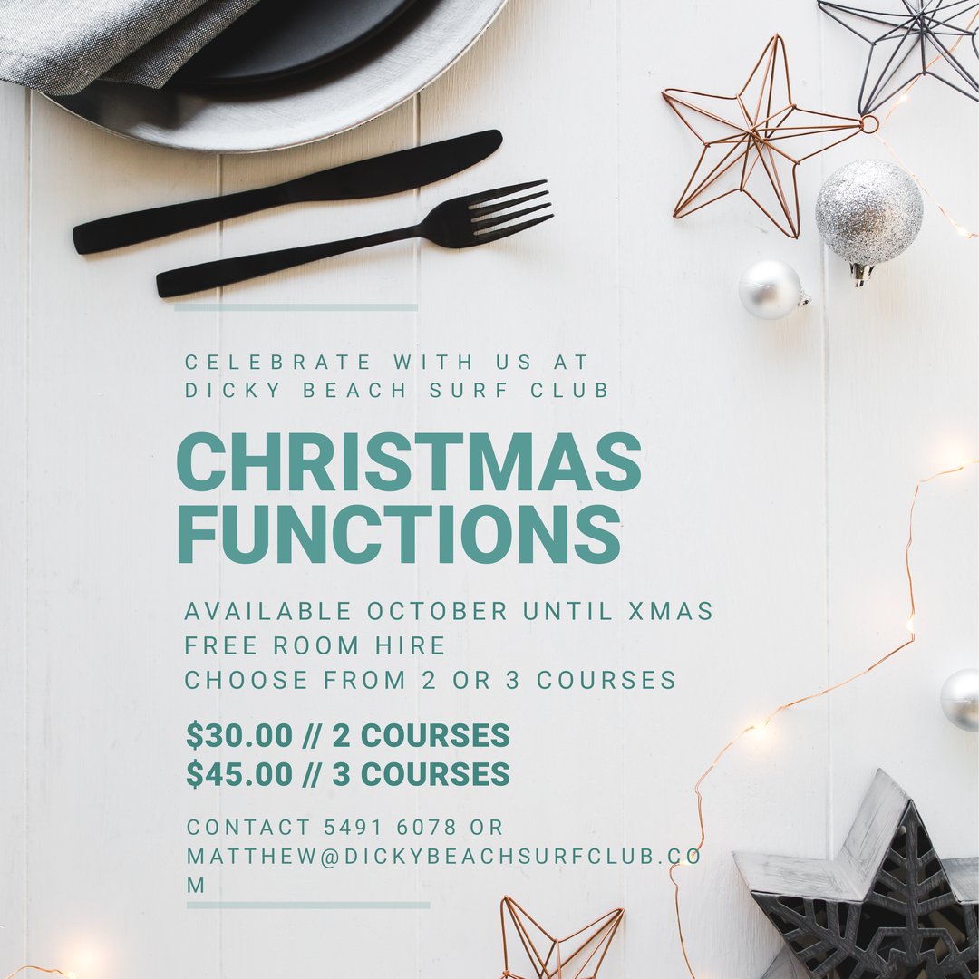 DickyBeachSC's tweet photo. Celebrate your Xmas function with us! Tag your Friends, Family or Boss to get organising your party!
#XmasFunction #Party #DickyBeach https://t.co/Ie5AzYhe8D