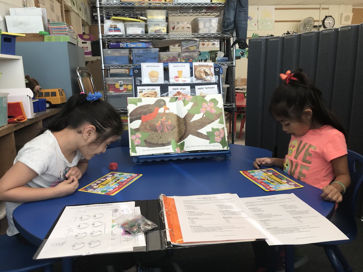 Speech students learning to answer questions about apples! Happy fall! 🍎