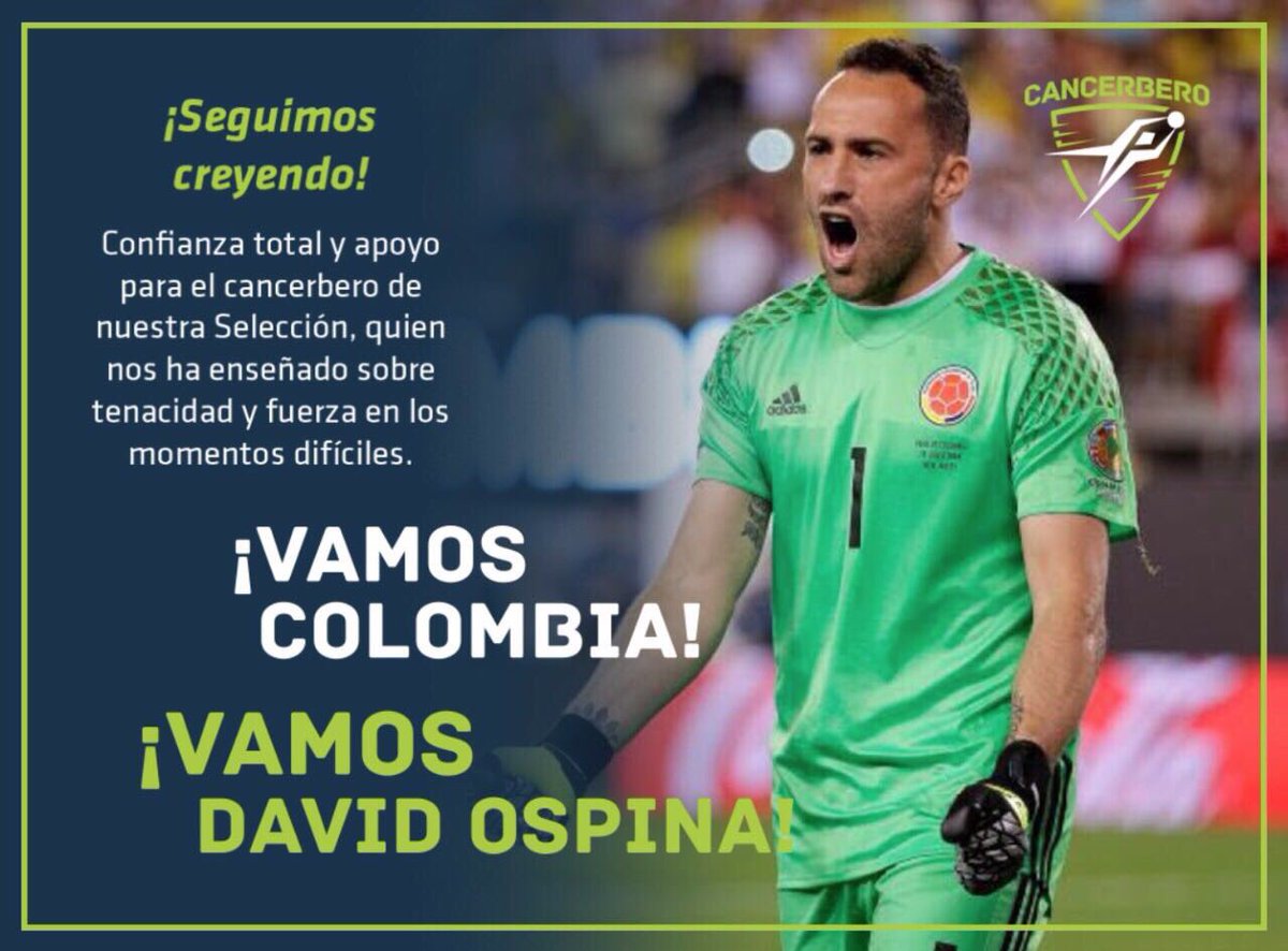 Jaimeca's tweet photo. Enorme @D_Ospina1. Hoy más que nunca apoyándote a vos y a la Selección (róbese la foto y publíquela. #FueraLosMalaLeches) https://t.co/dKDe1JQgtc