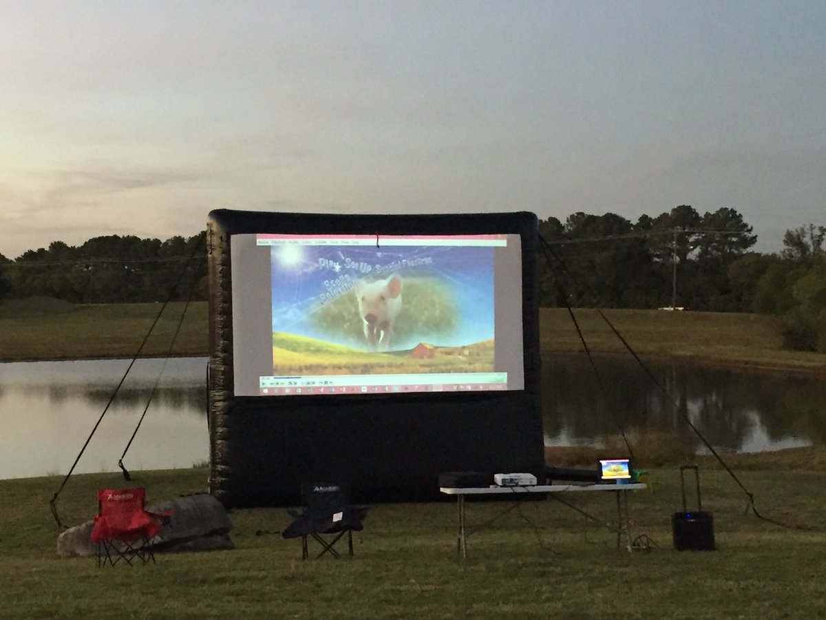 Screen is up and the popcorn is hot!!! Come on out to Lane Agri-Park. Movie begins at 7.