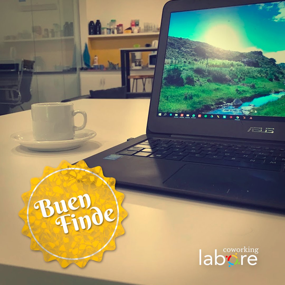 laboreCOWORKING's tweet photo. Vamos terminando una gran semana.
#BuenViernes, #BuenFinde emprendedores.
Los esperamos el Lunes en #LaboreCoworking.
#CoworkingArgentina https://t.co/U9ee33lbvV