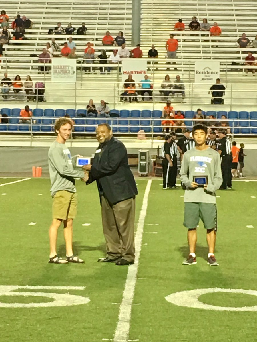 bugynyte1906's tweet photo. Honoring the @fhsfalcons1 National Merit Semi-Finalists Kotaro Hino &amp; Grant Brown before the game. #FCSlearn #hardworkpaysoff https://t.co/O9nsTnFGmi