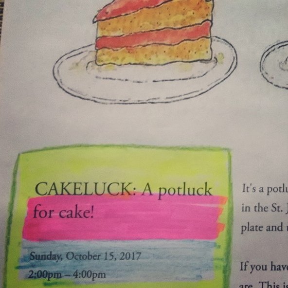 bonniejstinson's tweet photo. I am clearly living in the right neighborhood. #cakeluck https://t.co/tp6v2GOcCV https://t.co/b7O3ZIzjjh