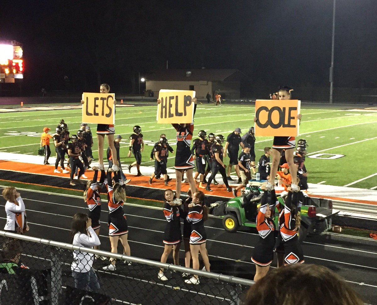 DanekEnglish10's tweet photo. So, so, so, so proud of our student section and community. #ForCole https://t.co/8fx2B29CIm