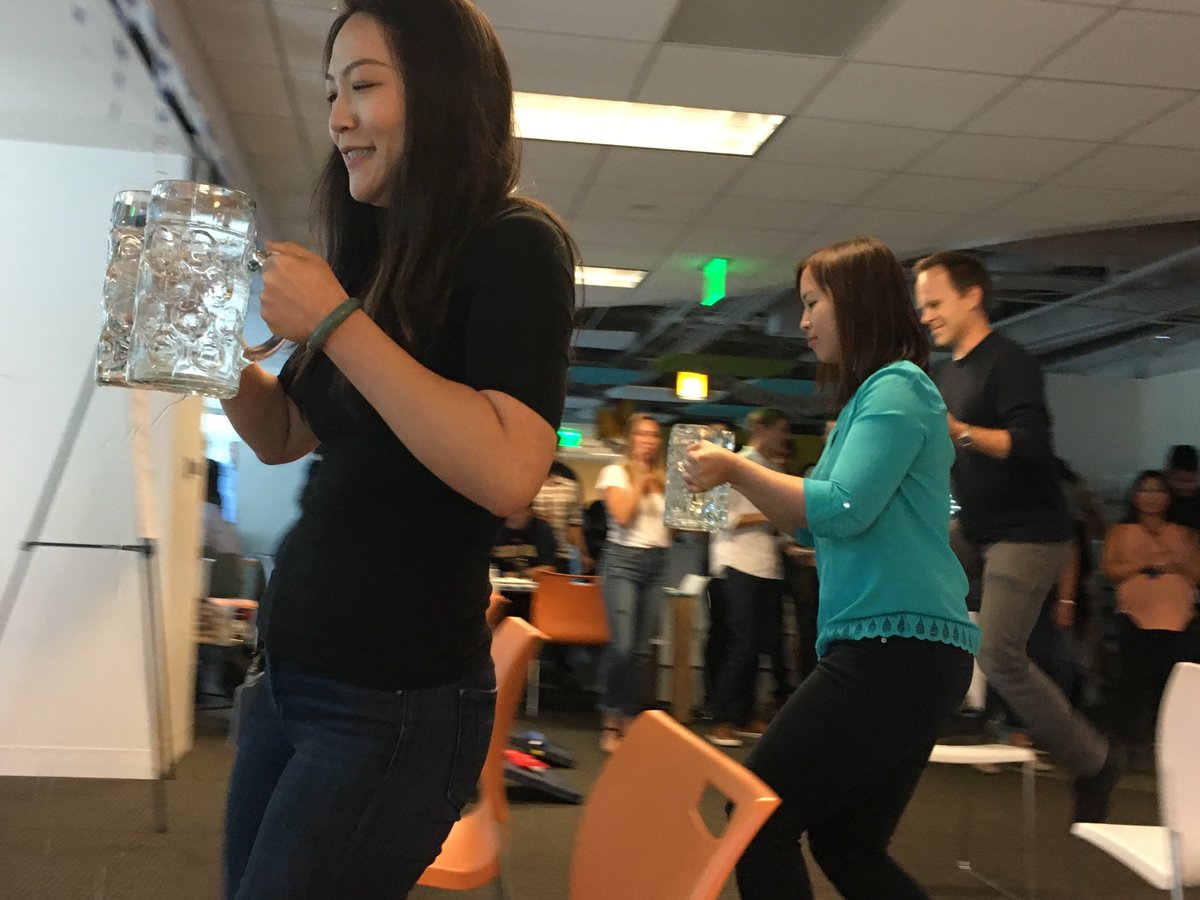 databricks's tweet photo. Stein race for BRICKTOBERFEST! #YAYDB https://t.co/FIuhUUF2cp
