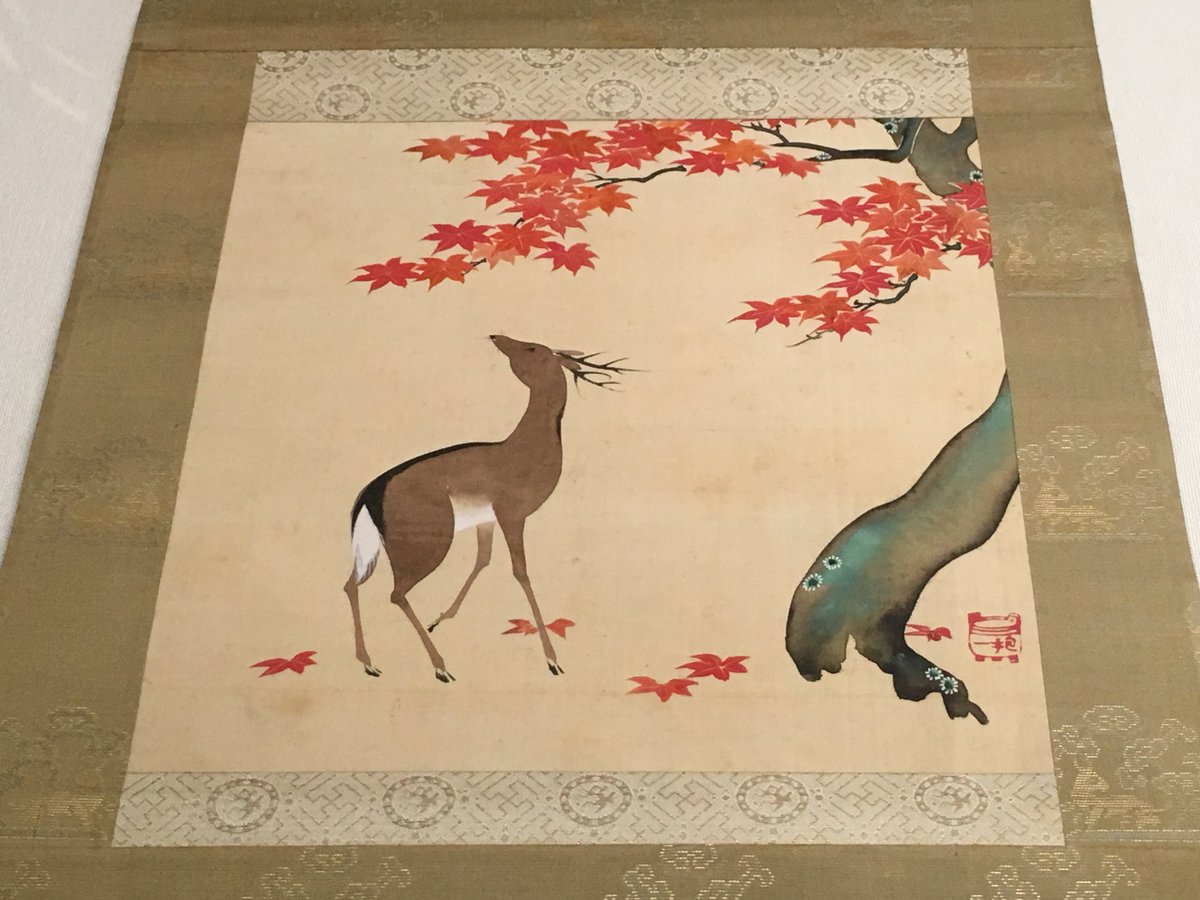 秋です。秋の情景をすっきりと描いた江戸琳派の祖・酒井抱一による