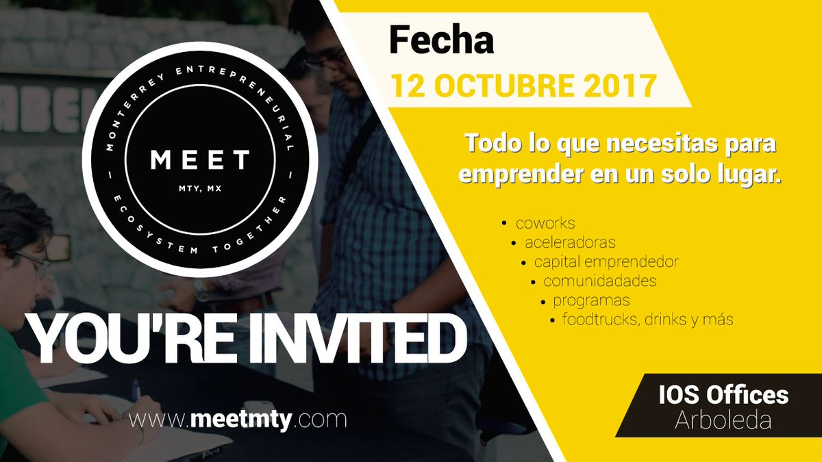 boletia's tweet photo. ¡Conoce a todos los organismos del ecosistema emprendedor de #Monterrey en un solo lugar! @MEETMTY >>https://t.co/Q8d9A60WsR https://t.co/Gb5GULvcPc
