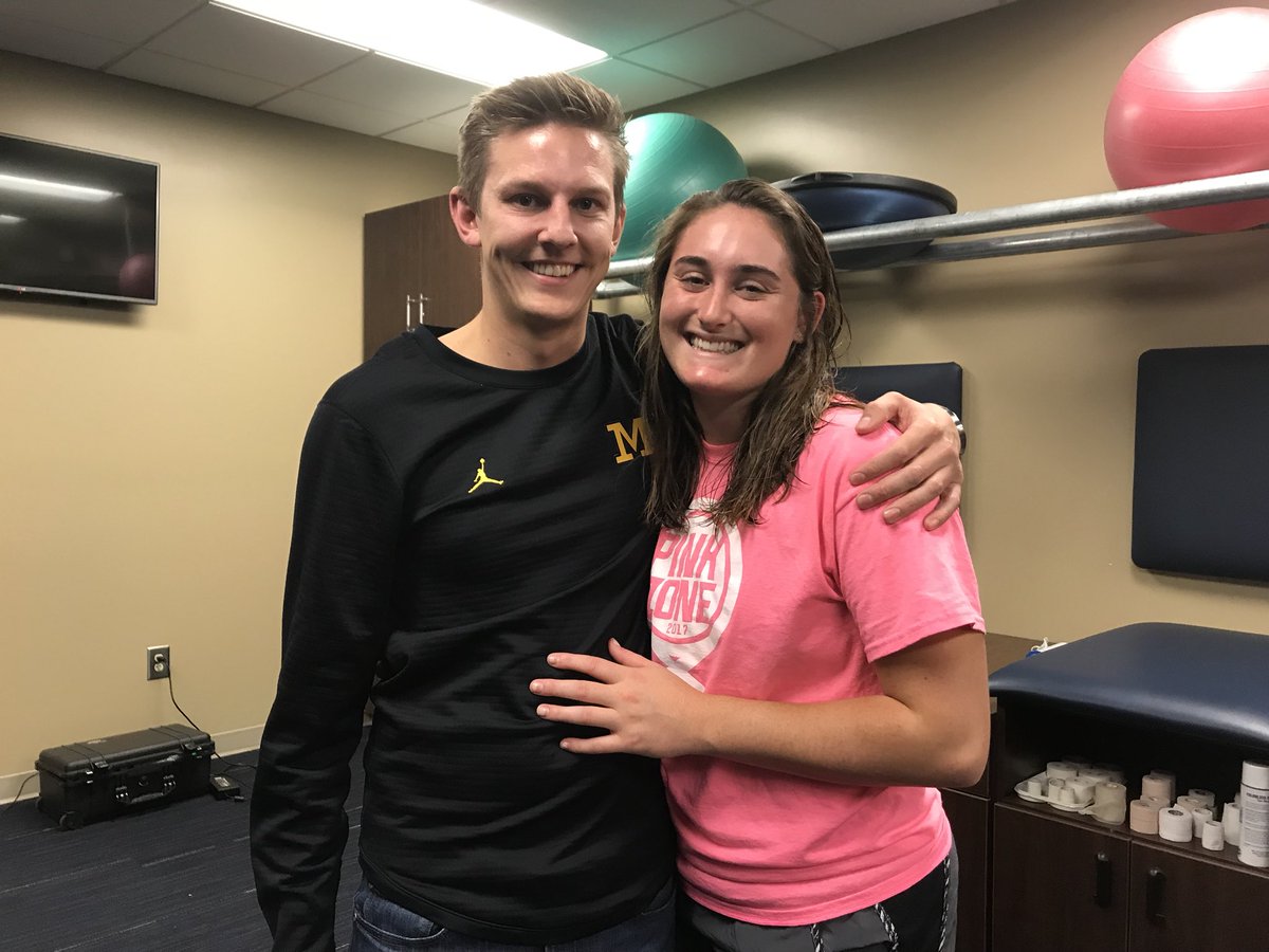 umichfldhockey's tweet photo. Celebrating another win w family and friends, including some who traveled a very long distance to get here. #GoBlue https://t.co/R1cTHy4pfy
