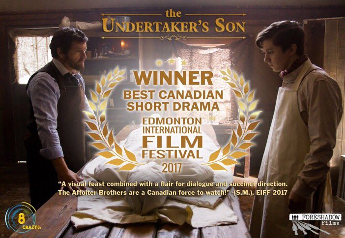 Crazy8sFilm's tweet photo. At Q&A for @Crazy8sFilm #Crazy8sFilms17 @undertakerfilm @edmfilmfest with Heath @AffolterFilms & @paularmstrong99 #EIFF17 best #CDN short https://t.co/OLj2SpH2Ak