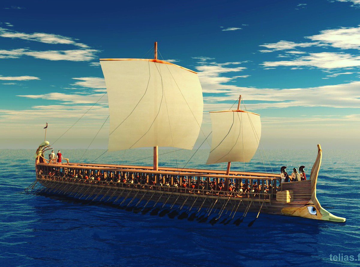 Как назывались греческие корабли. Древняя Греция трирема корабль. Римская трирема (Триера). Трирема корабль Рим. Финикия трирема.