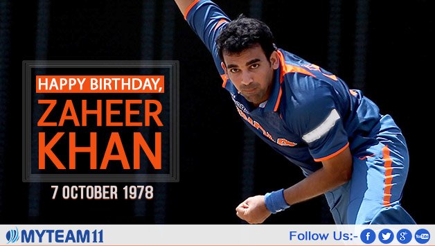 Wishing you a very happy birthday Zaheer Khan. Always keep the name of your country and your family alive. 