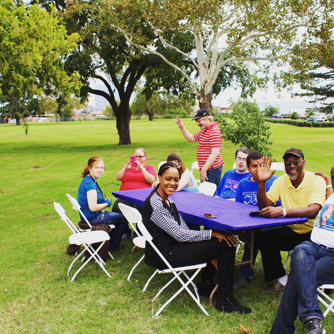 okgoodwill's tweet photo. 270 Goodwill Work Crew members enjoyed BBQ, dancing, giveaways, && the beautiful Oklahoma sunshine today! #okgoodwill https://t.co/R7crTJvSan