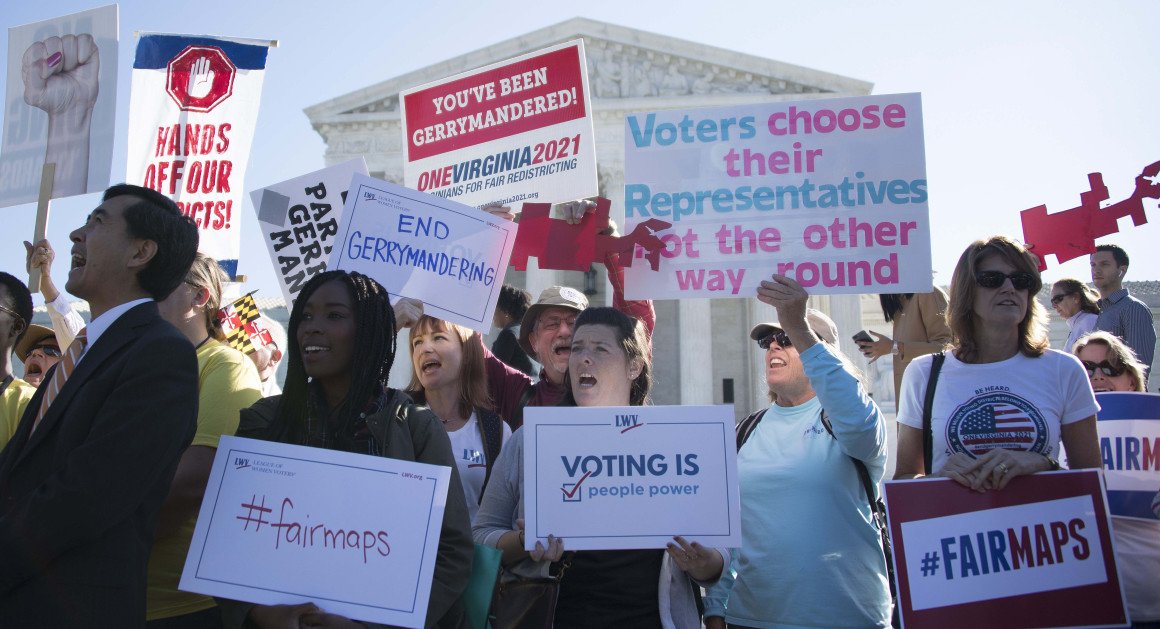 politico's tweet photo. The Democrats’ gerrymandering obsession
https://t.co/QoLXJQtIe8 via @politicomag https://t.co/qIWx92u1z3