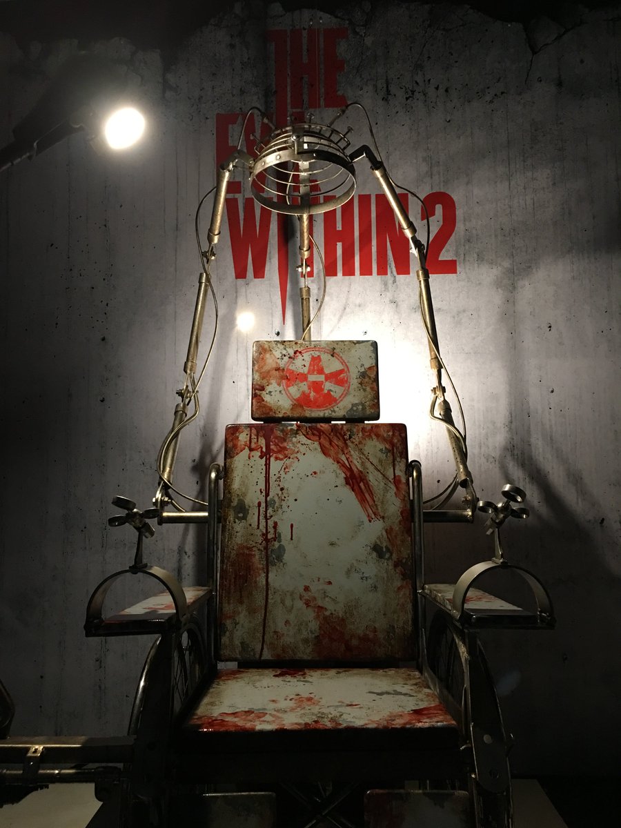 bethesda's tweet photo. Come in, sit down… if you dare. #TheEvilWithin2 #EBExpo. https://t.co/qjcl4EEdiG