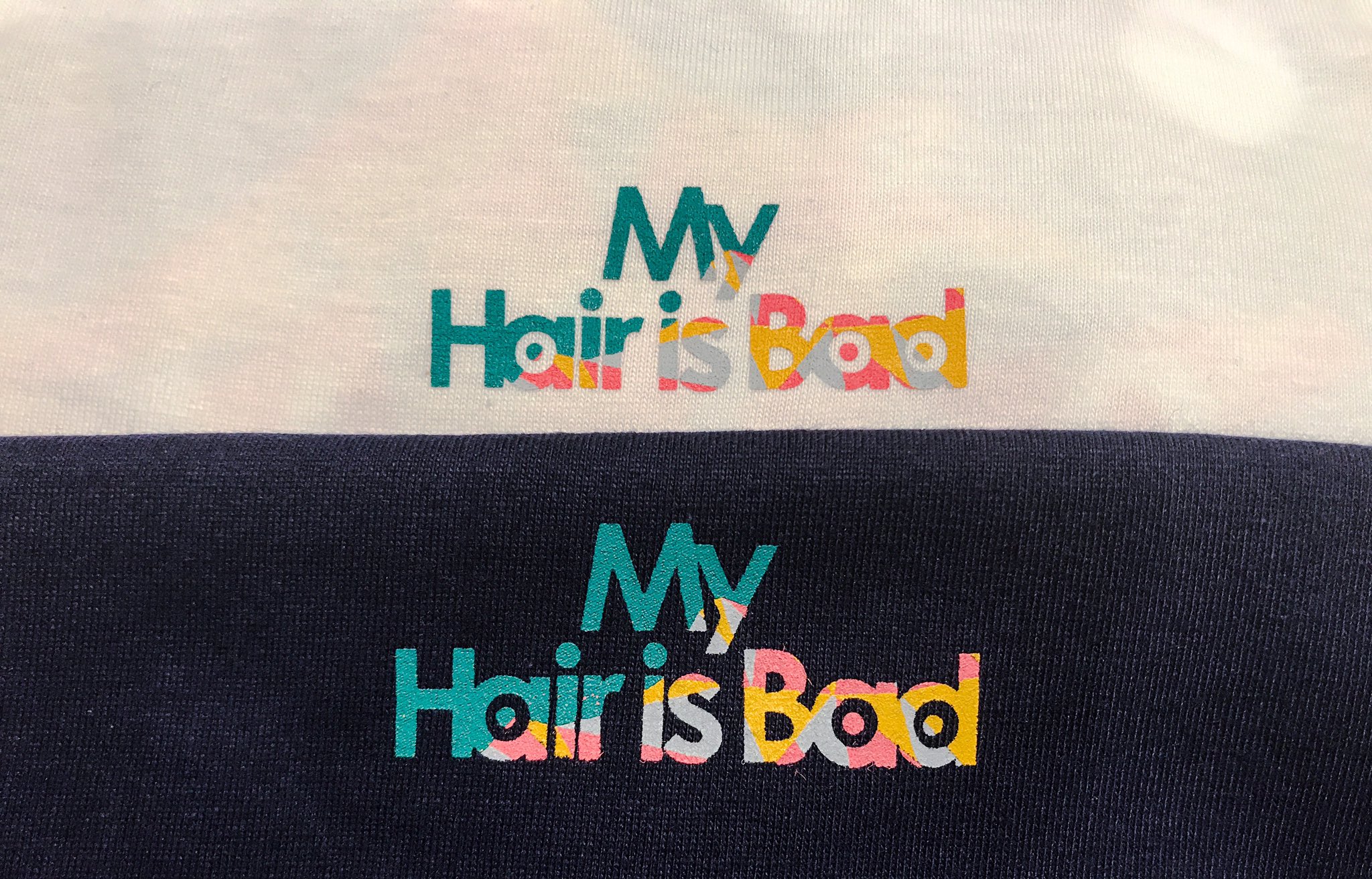 Champion - My Hair is Bad ラインリブロゴスウェット ネイビー