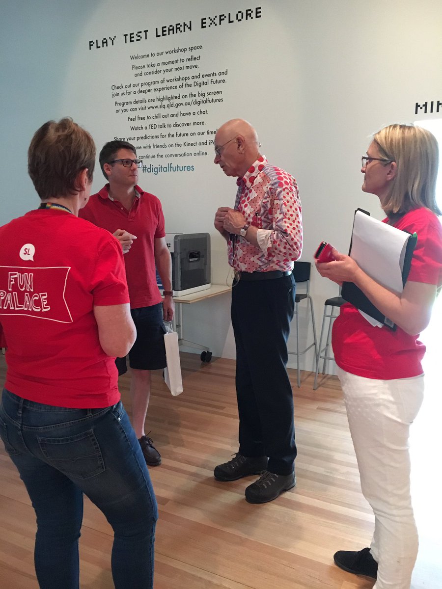 janecowell8's tweet photo. Love your #library says @DoctorKarl which enabled him to read 1 SF book a day from 16yrs-33yrs #SLQFunPalace #reading #STEAM https://t.co/8dng6kQoCq
