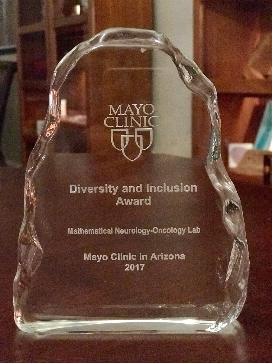 Kristin R Swanson, PhD (@gliomath) on Twitter photo Pretty great day!! Our Mathematical NeuroOncology lab was recognized for Diversity and Inclusion <a href="/MayoClinic/">Mayo Clinic</a> Service Award Ceremony #mathonc Pretty great day!! Our Mathematical NeuroOncology lab was recognized for Diversity and Inclusion <a href="/MayoClinic/">Mayo Clinic</a> Service Award Ceremony #mathonc