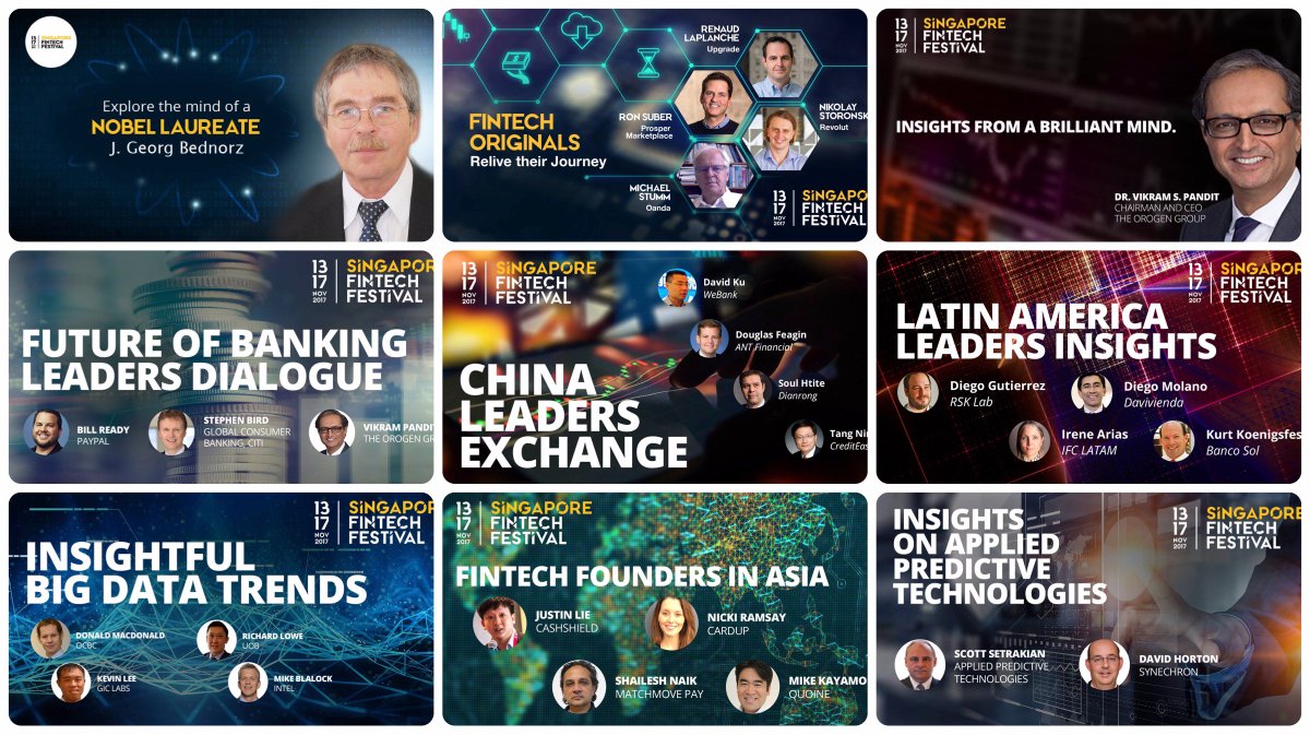 It's a star-studded <a href="/sgfintechfest/">Singapore FinTech Festival</a> 13-17 Nov! Here's just some of the 100+ speakers we have. #fintech  Join us: fintechfestival.sg/register